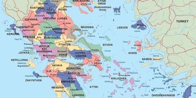 الخارطة السياسية في اليونان