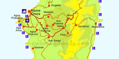 خريطة ناكسوس اليونان