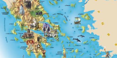 الخريطة السياحية في اليونان