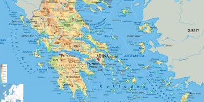 اليونان خريطة الموقع